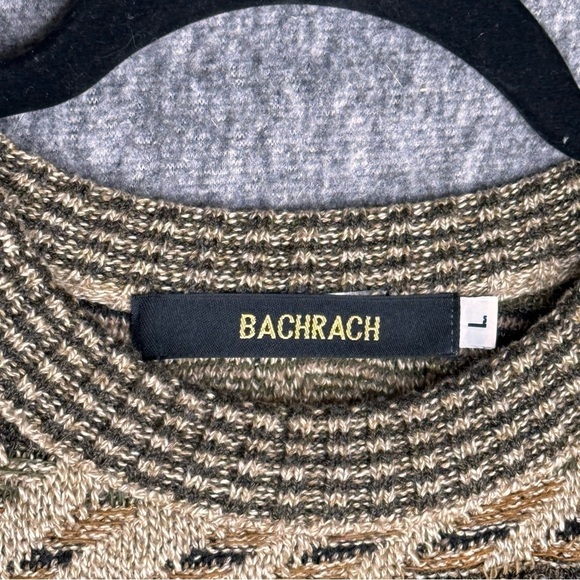 Bachrach Vintage Knit Sweater LG Cosby 80s 90s Grandpa Slow Fashion Coogi - Picture 4 of 9